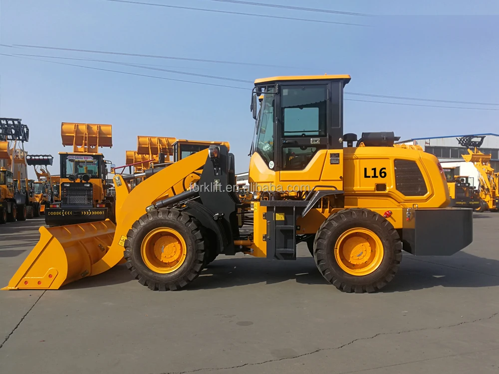 China Famous Brand loaders L16 small loader with huge front loader on hot sell and in stock