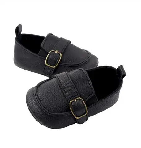 Baby First Walker 1Pair Baby Girl Boy Infant Cute Fashion Solid Shoes Peas Shoes PU Leather Baby Shoes Soft Bottom Toddler