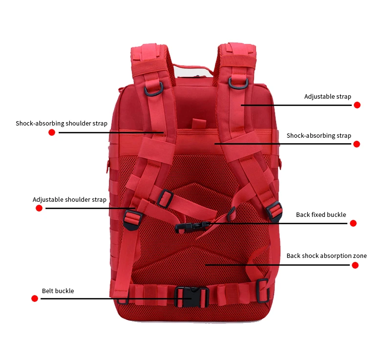 High Quality Men Tactical Camp Rucksack 45L Hiking Bagpack Mochila Back Pack Waterproof Tactical Bag Backpack