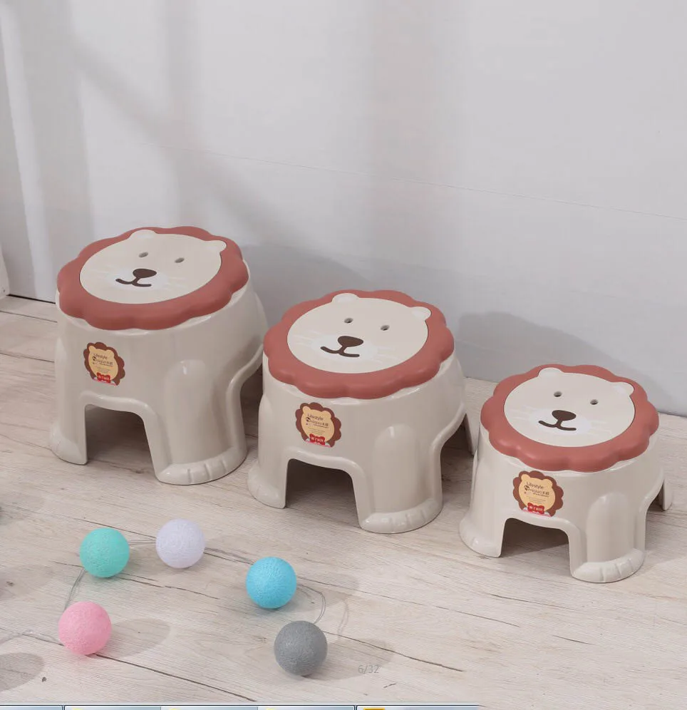 
Animal Shape Stackable Kids Baby Step Foldable Plastic Chair Toilet Stool 
