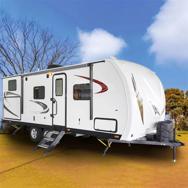 Customized Large Scale Expansion Travel Trailer Luxury Dual-Axis Camper Motor Home Caravan Motorhome