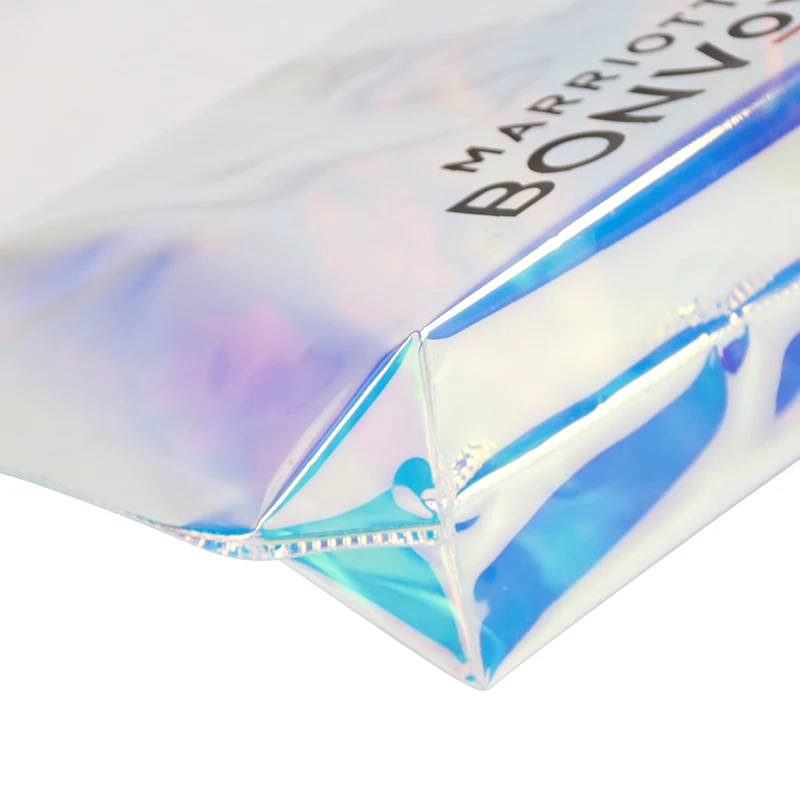 Manufacturer Custom Laser TPU gift packaging bag EVA zipper bag PVC handbag plastic packaging bag