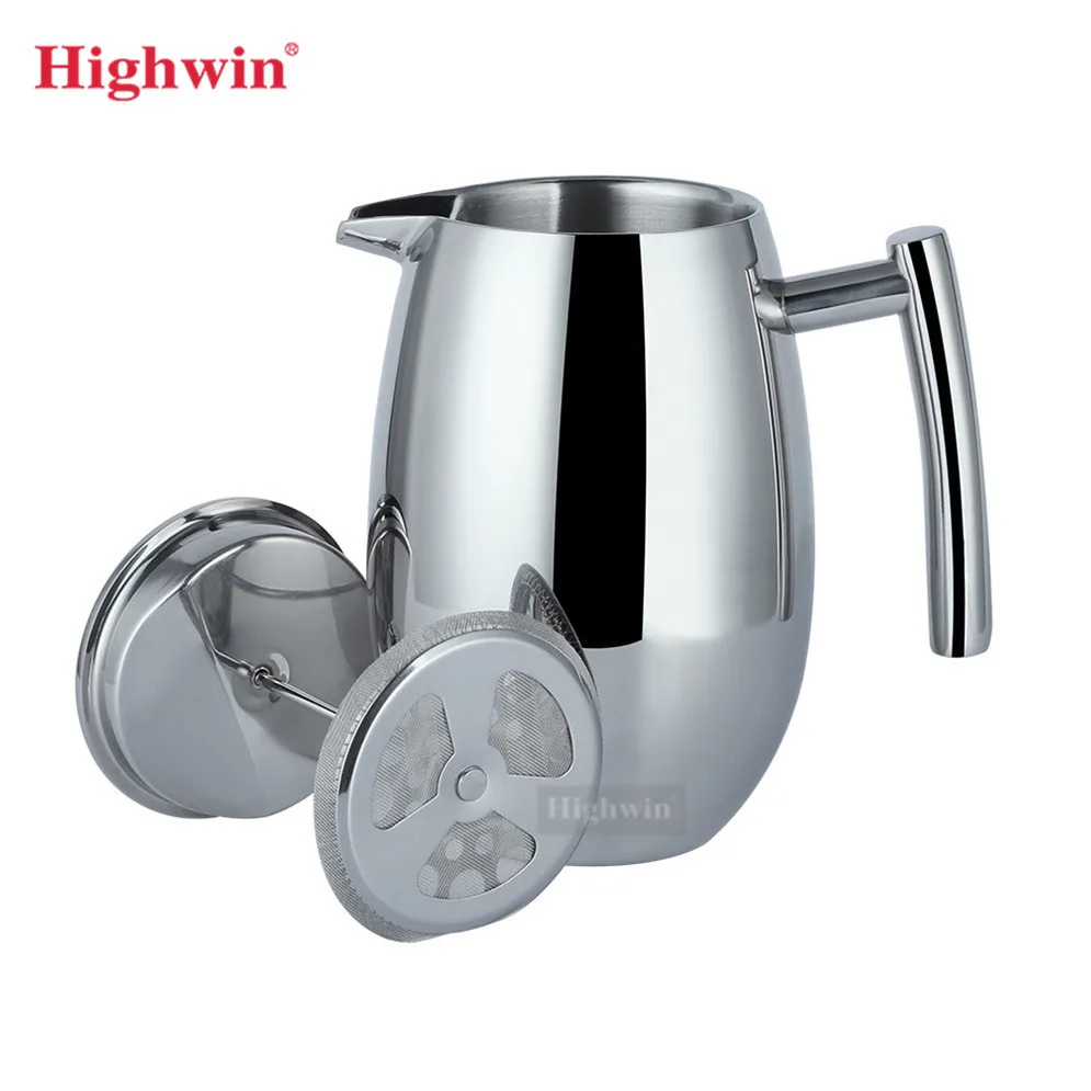 Highwin Factory Wholesale Stainless Steel Coffee French Press