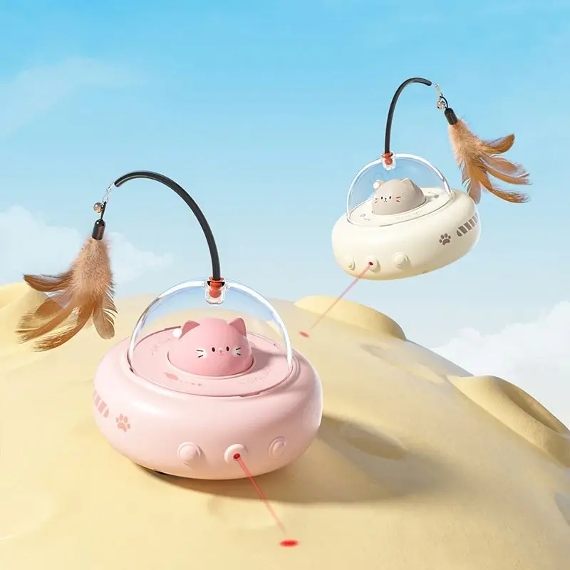 Feather Indoor Interactive Cat Toy Car