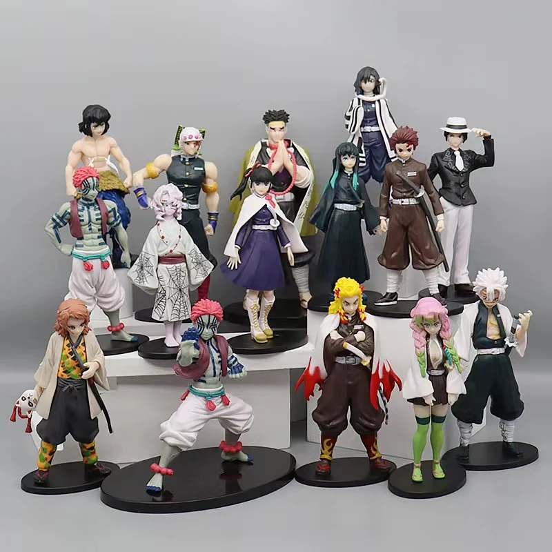 Demon Slayer Figure Kamado Tanjirou Action Figura Anime Agatsuma Zenitsu Nezuko Warrior No Yaiba Kimetsu PVC Model Toys