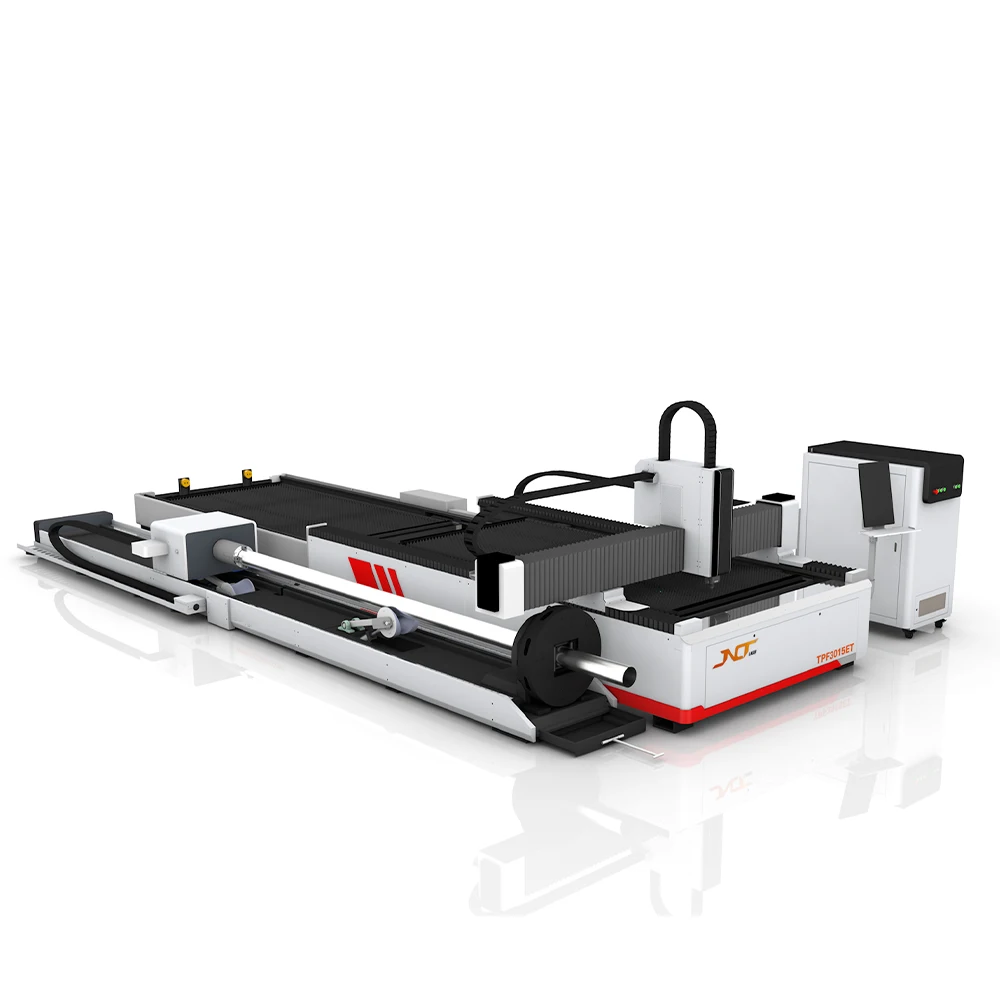 Factory Direct Selling Metal tube and plate fiber laser cutting machine with rotary axis