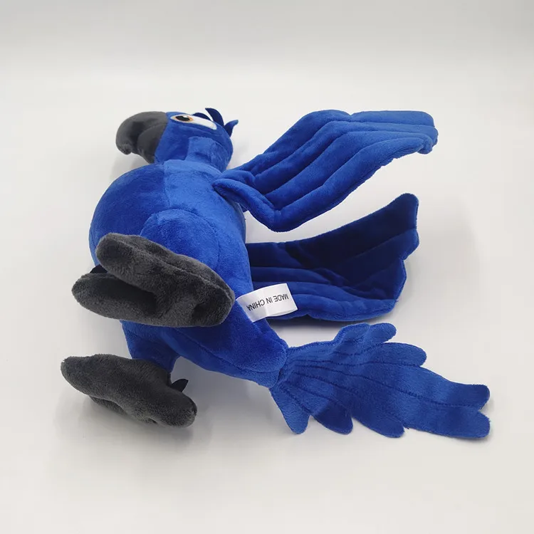 Rio 2 Movie Plush Toy Set - 30cm Blue Parrot Blu & Jewel Stuffed Birds, Soft Christmas Gift for Kids