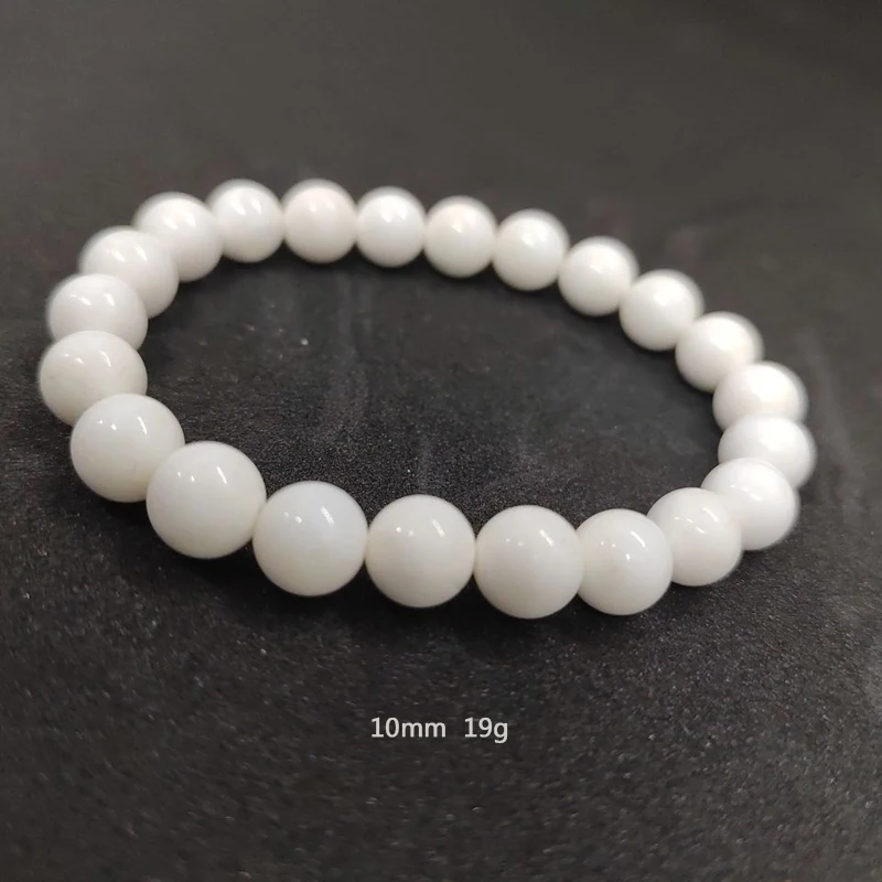 10mm/12mm Shellfish White Shell high end polished crystal bead bracelet,mens beaded bracelets