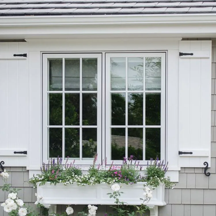 Foshan Factory Wholesale Australian Standard Plastic Upvc Pvc Windows For Sale Glass Double Glazed French Style Windows