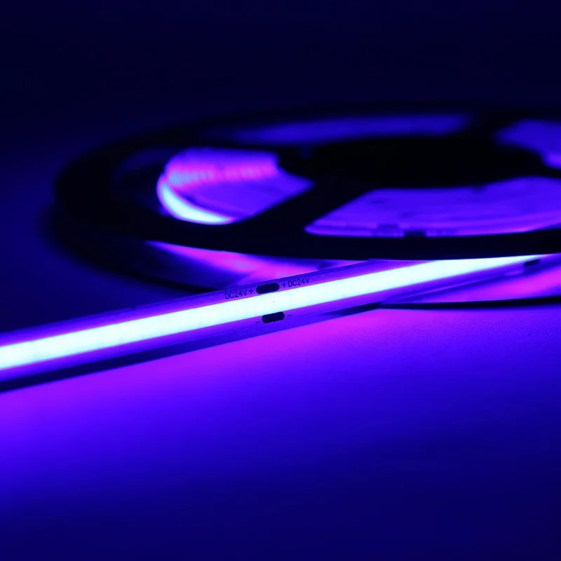 Cuttable Flexible COB LED Light Strip 5m DC24V Warm Cold White Dot-free 10mm LED Strip