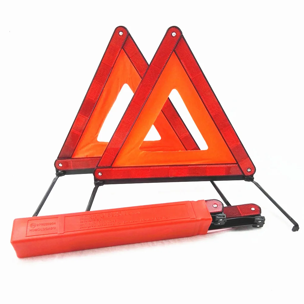 Car triangle warning traffic safety sign road safety reflector warning triangle