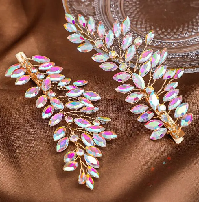 korean crystal brooch