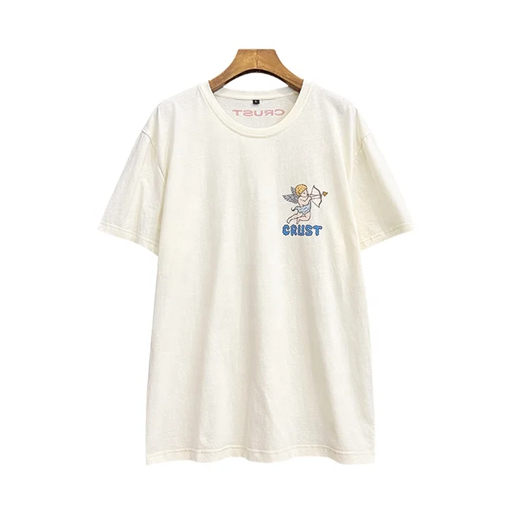 100% cotton high quality pocket t-shirt digital printing slim fit custom logo round neck graphic tees t-shirt for men