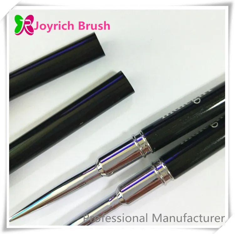 Классическая съемная черная металлическая ручка набор кистей для дизайна ногтей кисть рисования