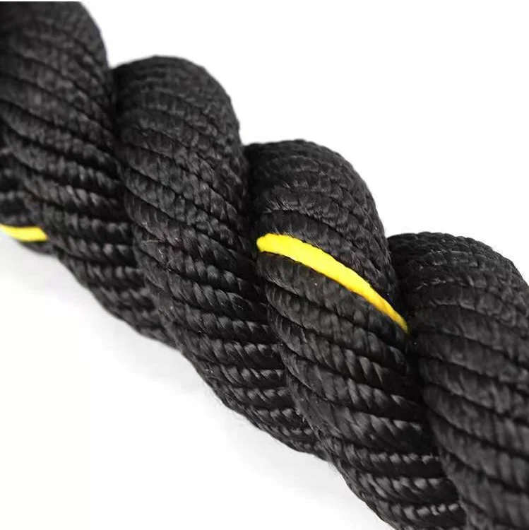 Combat Rope 49 FT Long with Anchor Strop and Protective Sleeve  for Power  UFC Training and  Gym Workout