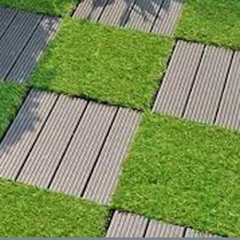Modern Outdoor Decorative Terrace Interlocking Deck Tiles Wood Plastic Composite Decking Terrace Floor Wpc Composite Decking
