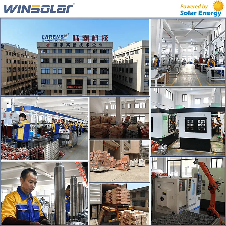 Industrial 70 M Metre 4 Inch Powered Solar Energy Submersible Water Pump For Deep Well