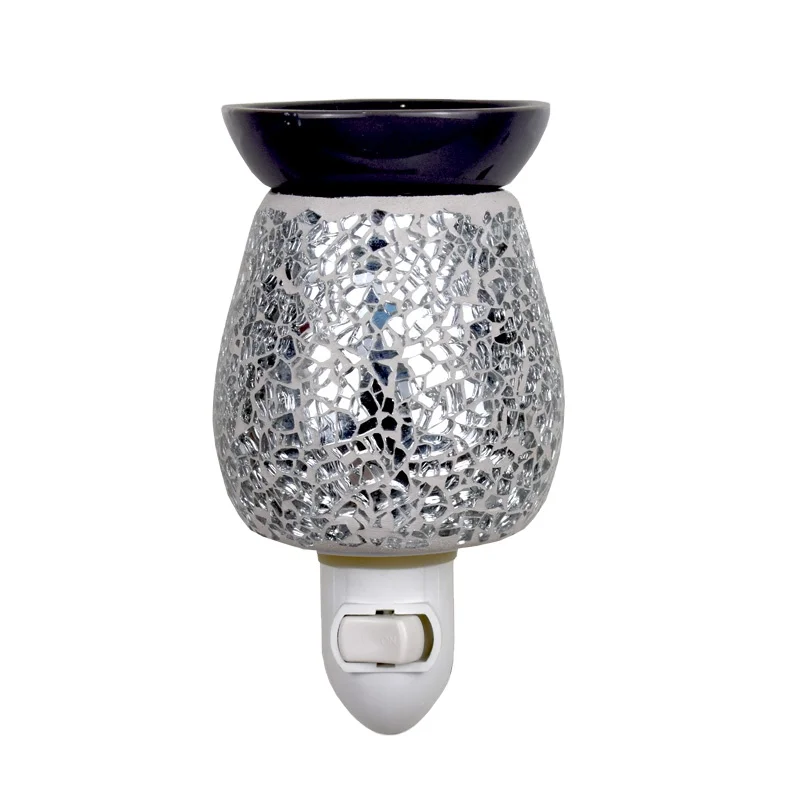 Увлажнитель воздуха difusors, масляный автомобильный диффузор серебристого цвета, подогреватель ароматического воска, электрическая розетка, ночник, Ароматизированная восковая горелка