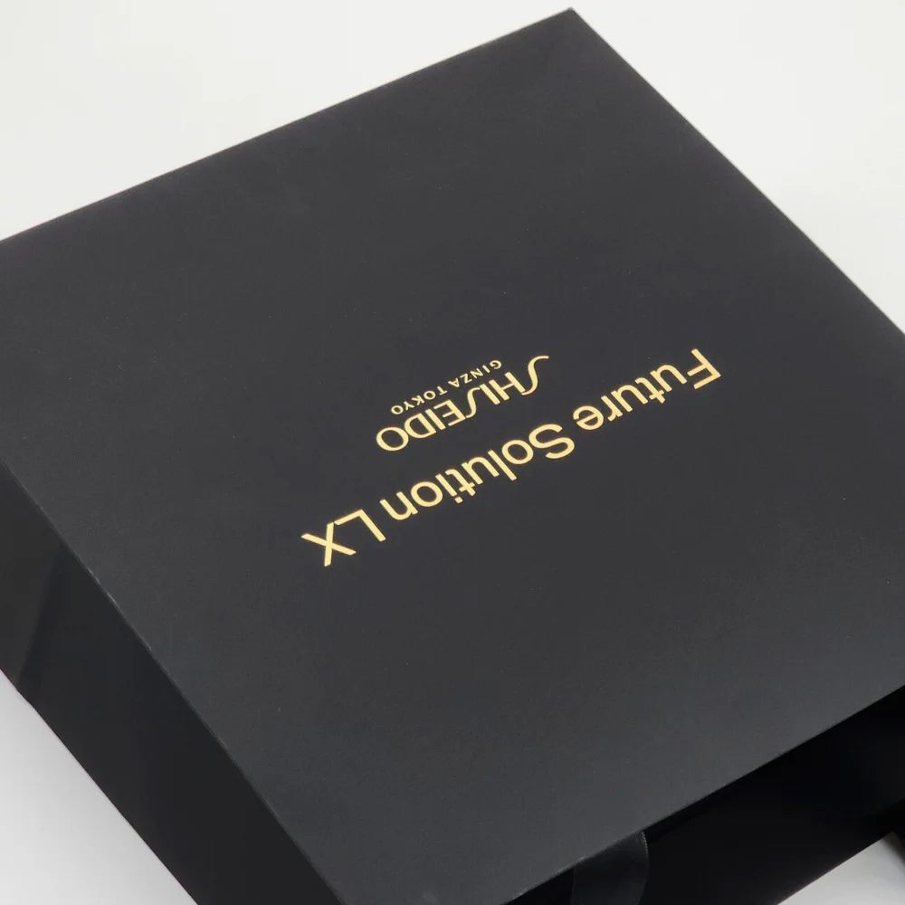 Luxury Paper Shopping Paper Packaging Paper Shopping Gift Bag With Ribbon