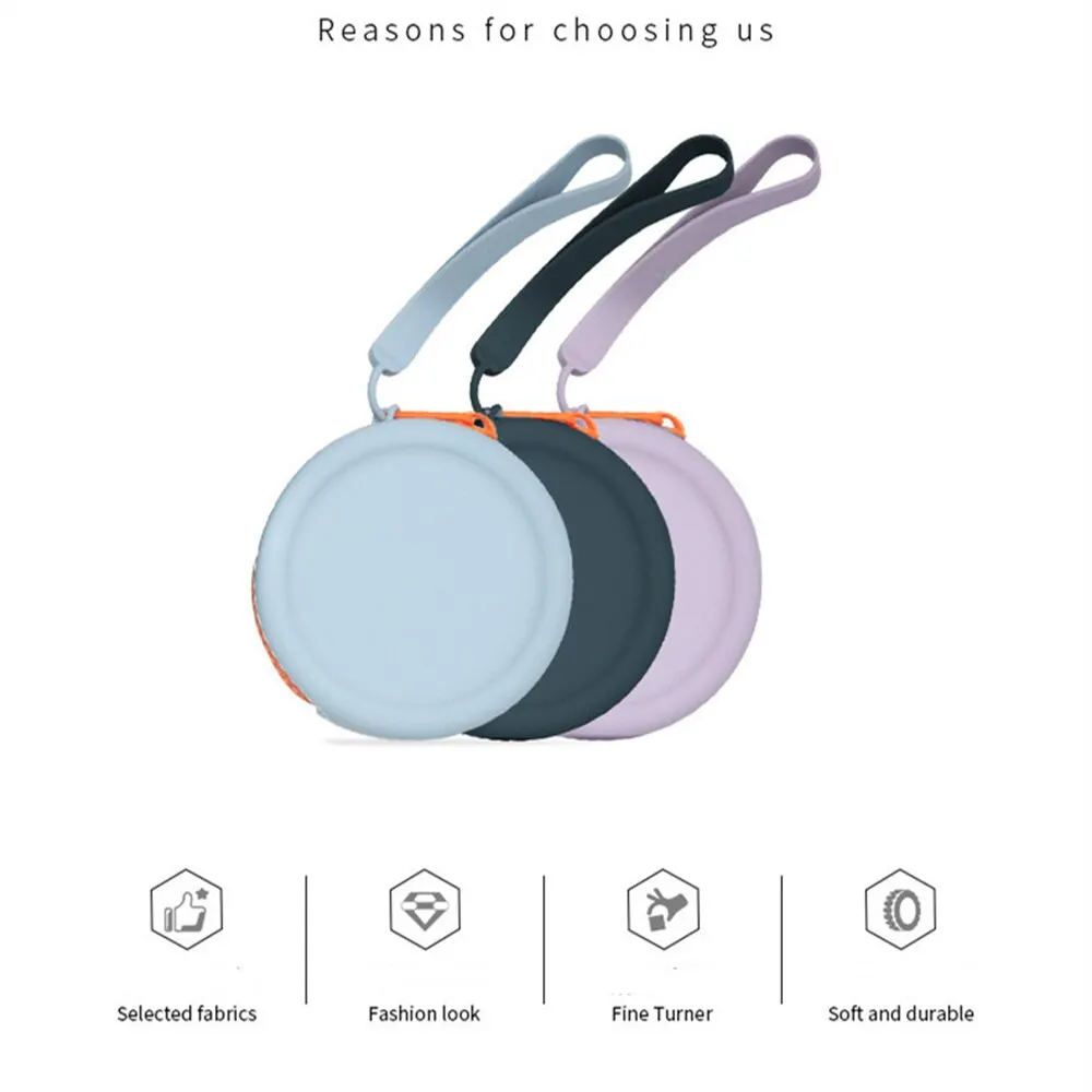 Cheap Silicone Coin Purse Keychain Bag Keyring Ornament Simple Data Cable Organizing Bag Wallet Mini Headset Bag Storage Box