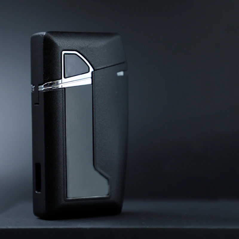 Fashionable smoking cigarette charging lighter slim fingerprint usb lighter