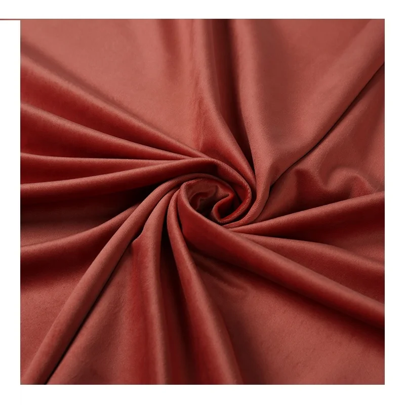 China Factory Color customizable Velvet Plain Velvet 100% polyester upholstery fabric velvet sofa modern