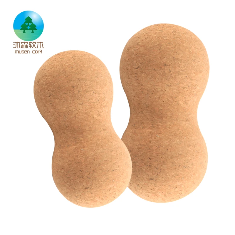 Factory Promotion 60*120 75*150 80*160mm  Nature Cork yoga ball  Massage Yoga Ball