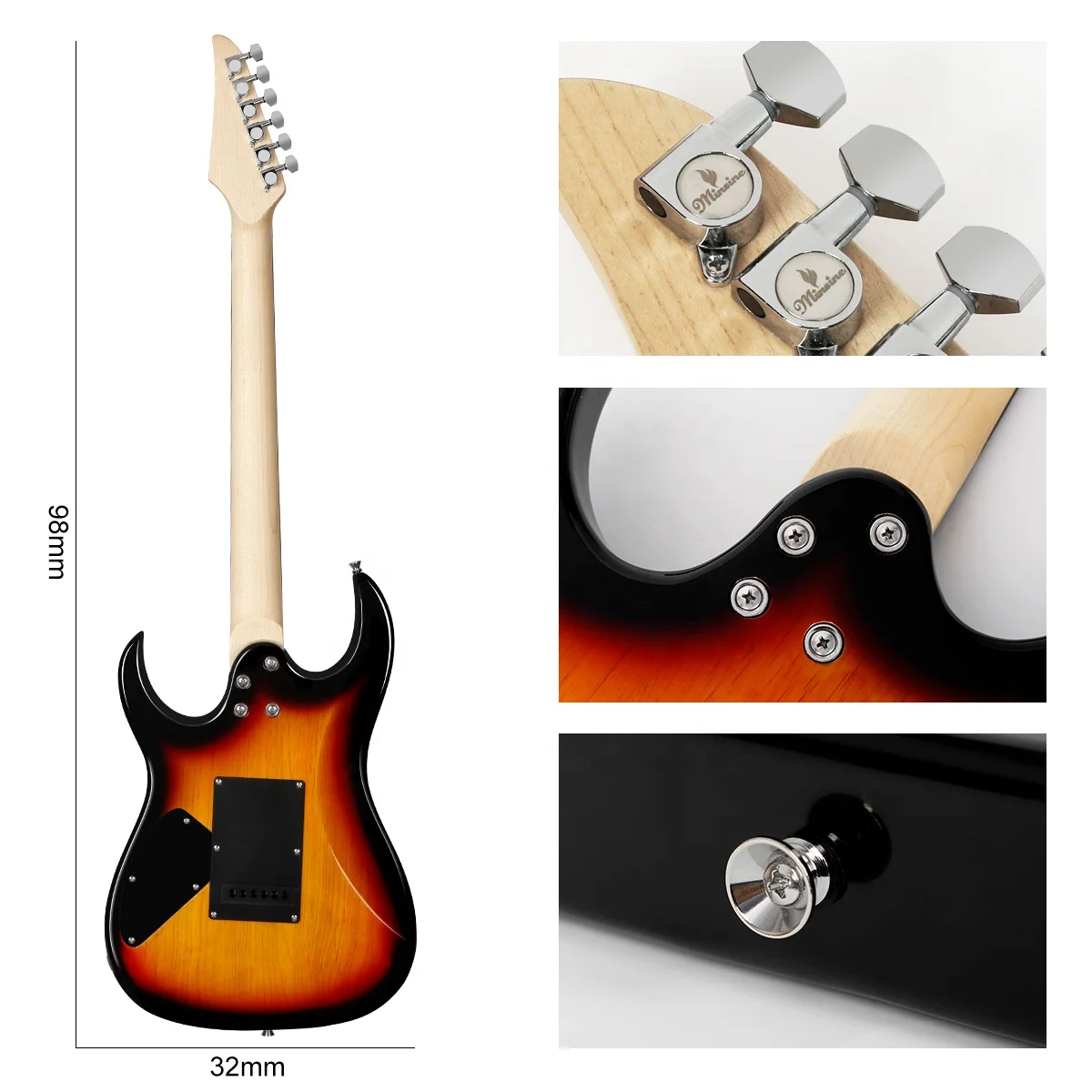 MS-170 Stringed instruments solid electric guitars Wholesale price Glossy 24 frets guitarra electrica cheap Electric Guitar