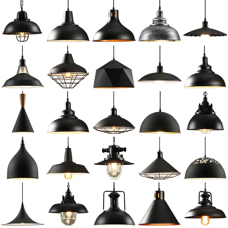 Luminaire Living Bedroom Dining Restaurant Bar Industrial Vintage Retro Lamp American Indoor Home Decor LED Pendant Light