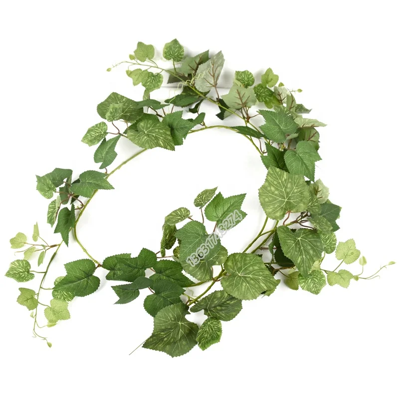 Hot sale high quality 190 cm hanging plants ivy artificial grape vine plant for home decoration