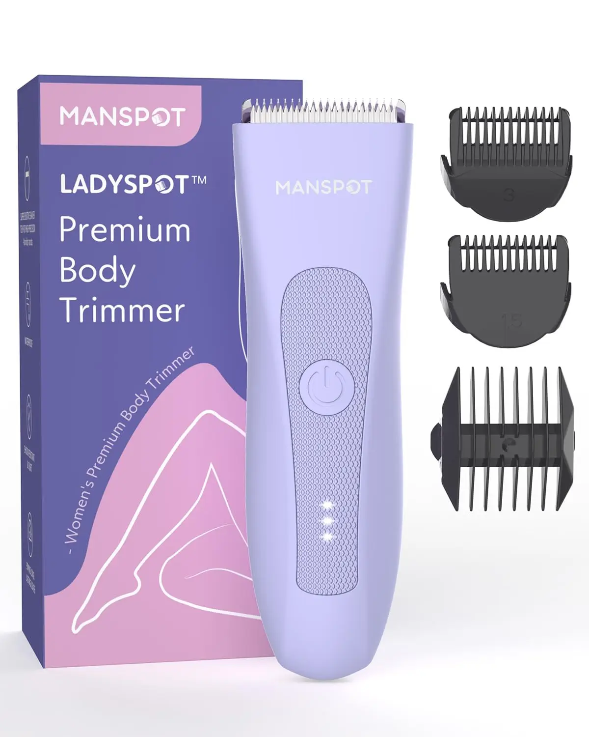 Body Hair Trimmer for Men, Bikini Trimmer for Women, Waterproof & Rechargeable Body Groomer