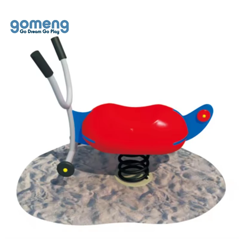 Popular animal style children playground spring rider ,garden outdoor playground spring rider toys