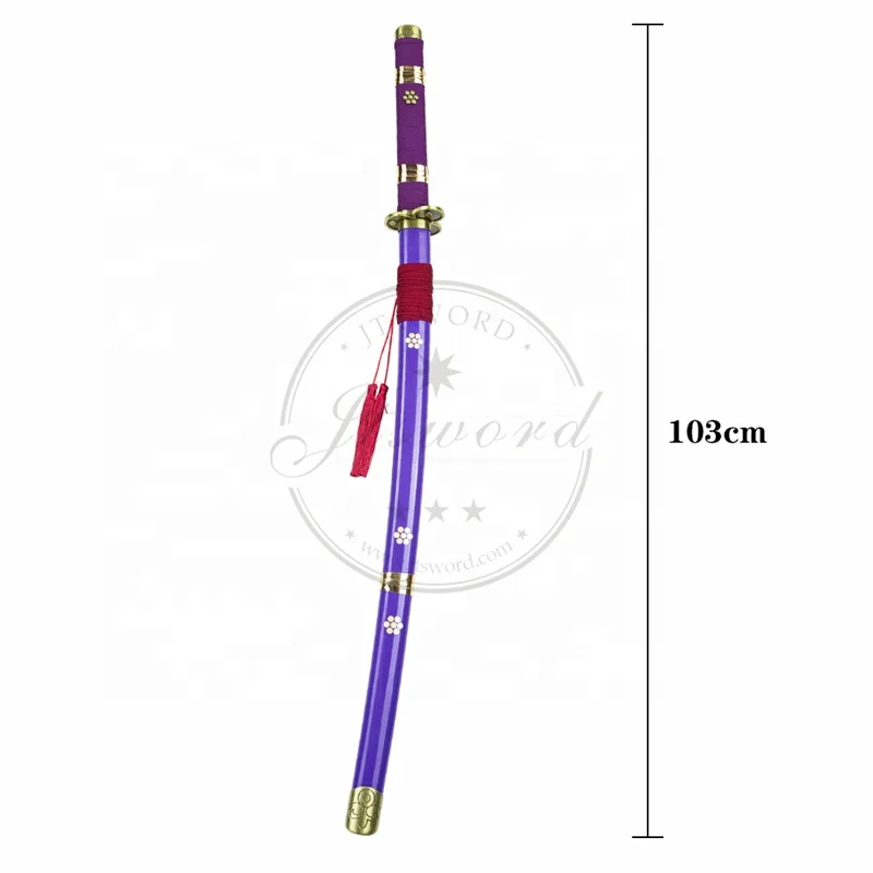One Piece Real Katana Weapon Replica Roronoa Zoro Purple Sword