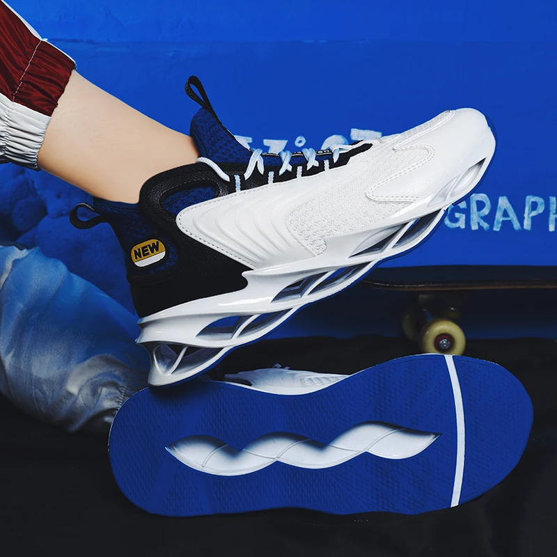 Shoes Men Sneakers 2023 Blade Running Shoes Breathable Men Footwear Trainer Fashion Male Casual Red Mesh Shoes For Men