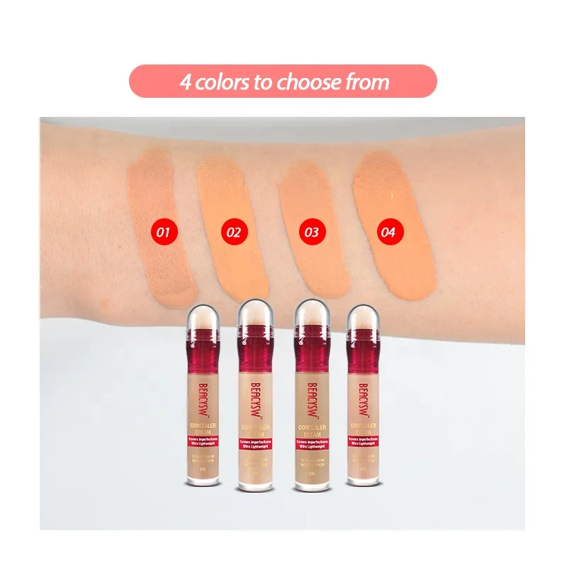 high quality wholesale makeup waterproof eraser eye full coverage liquid concealer full coverage cream foundation concealer
