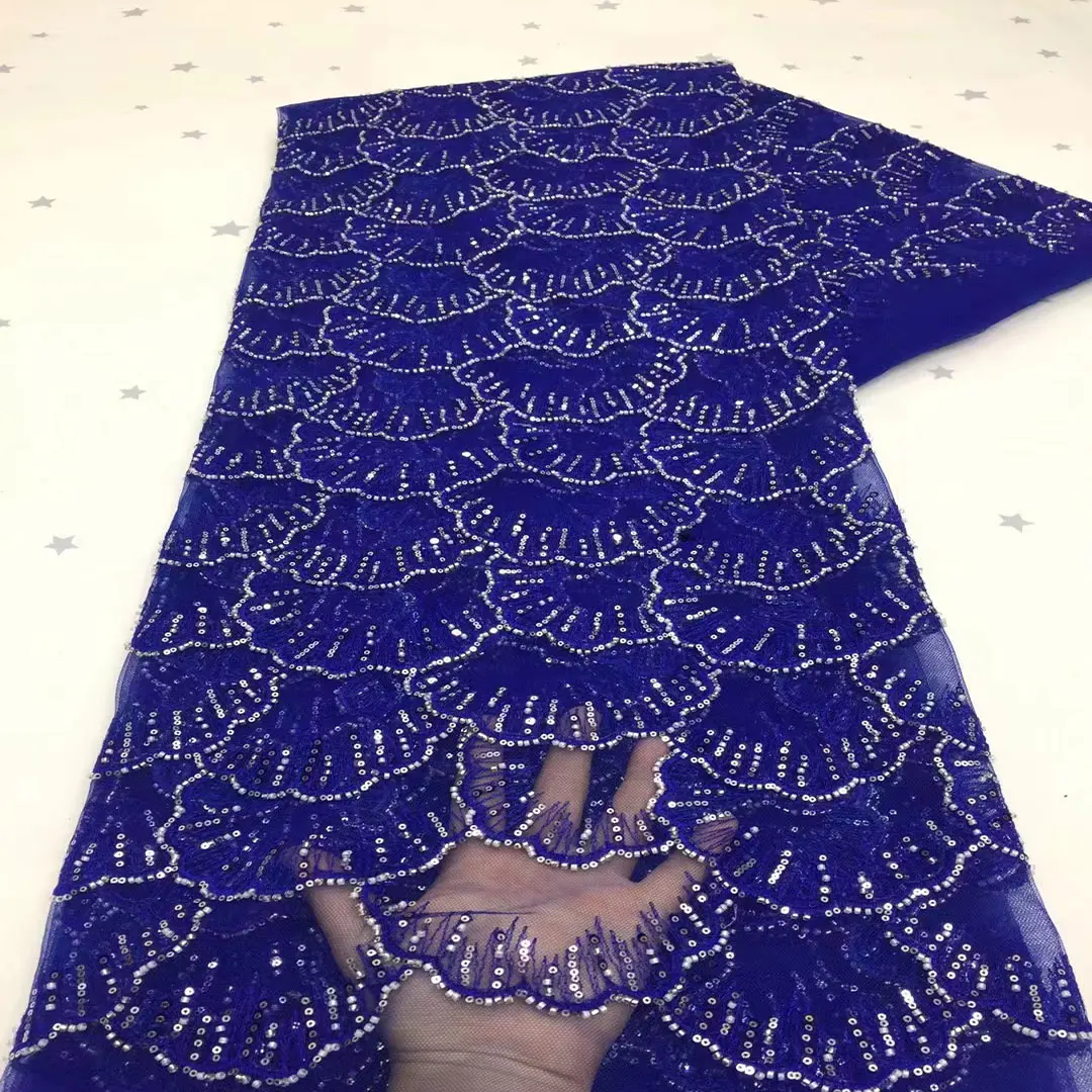 nigerian laces fabric swiss   embroidered net mesh with sequins wedding veils bridal