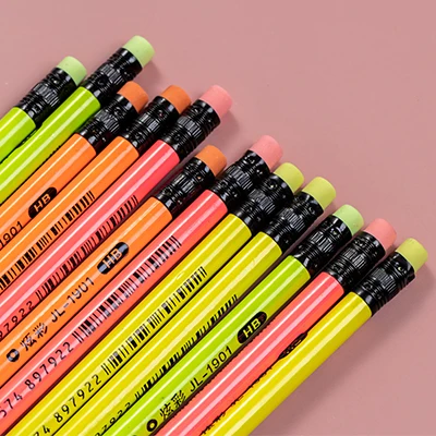 
Custom pencil highlighter set in box newest promotional wooden pencil 
