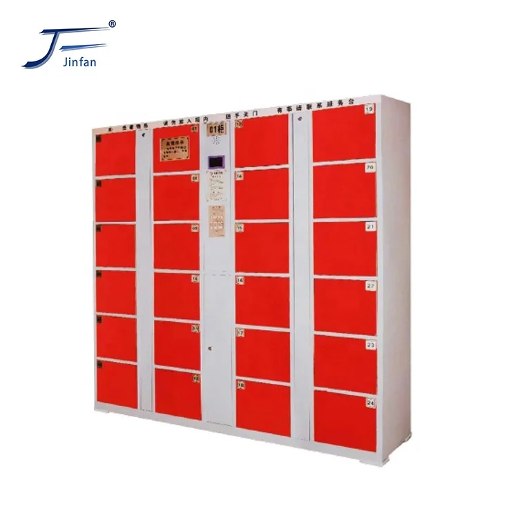 Steel supermarket storage bar code cabinet locker