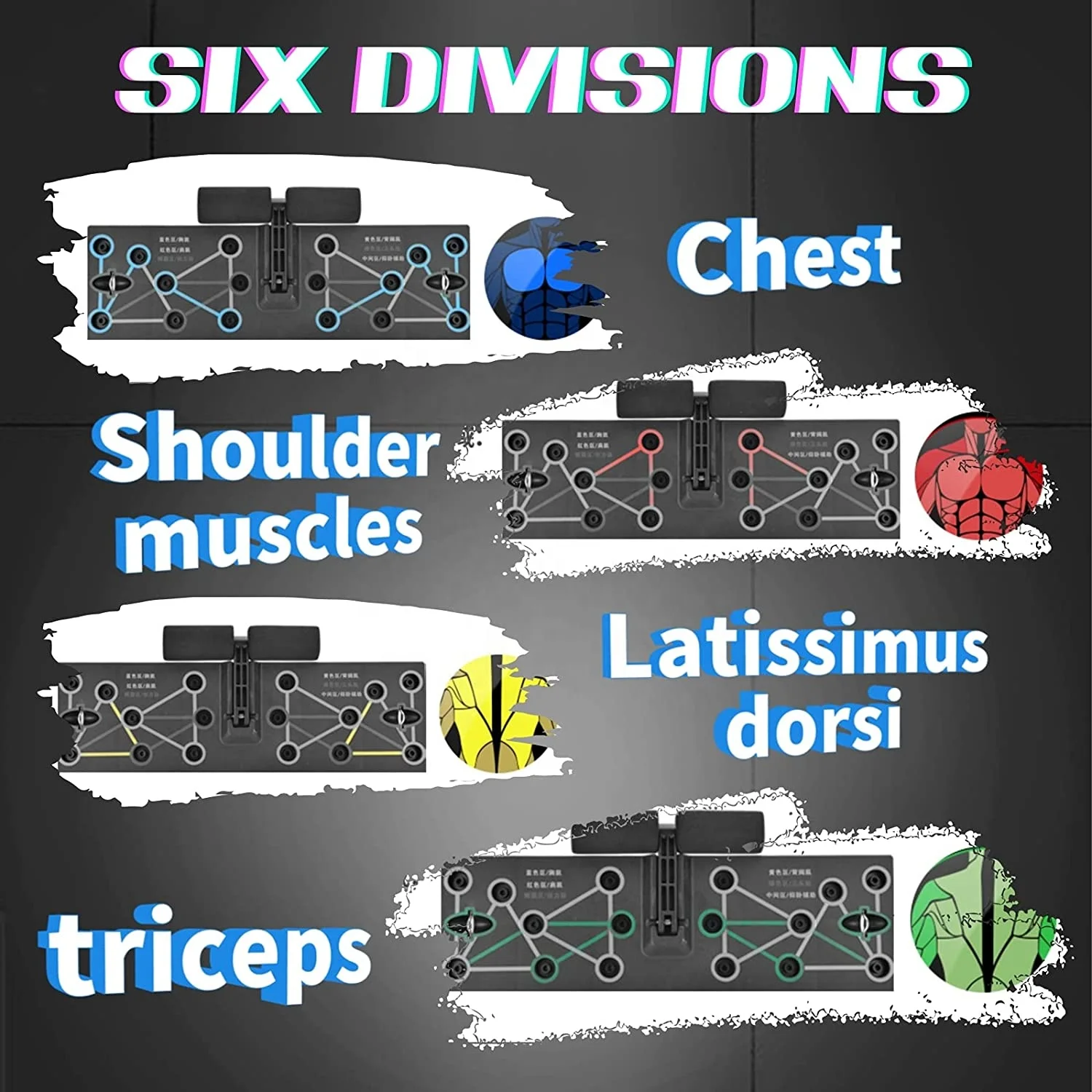 Gym Bar Max Load-Bearing 400lb Multi-function 3 in 1 Strength Training Stands Home Workout fitness Portable Push Up Board