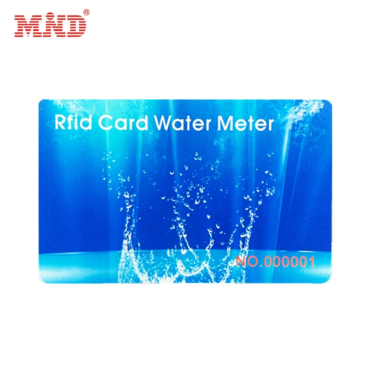 Factory Fast Delivery Waterproof Lf Tk4100 Chip Pvc Rfid Card Prepaid Ic Water Meter