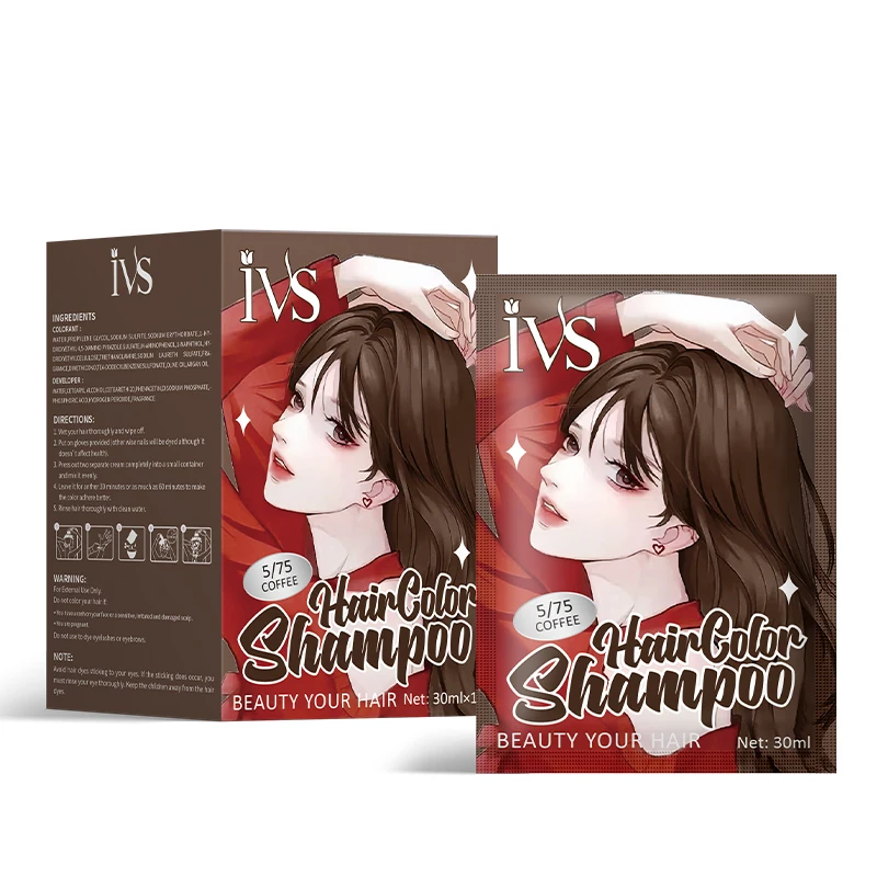 Hair Dye & Other Saloon Product Suppliers Light Ash Blonde 30ml * 10 hair color shampoo for all hair types