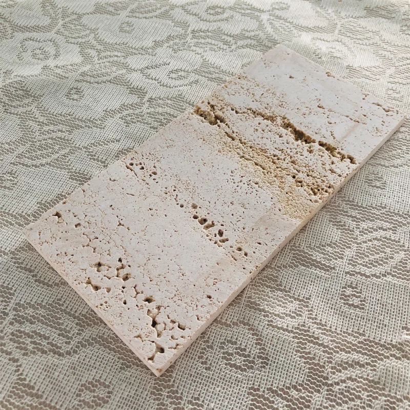 Luxury bathroom Natural Travertine Tray Jewelry Display Trending Products Precise Stone Natural Marble Serving Tray
