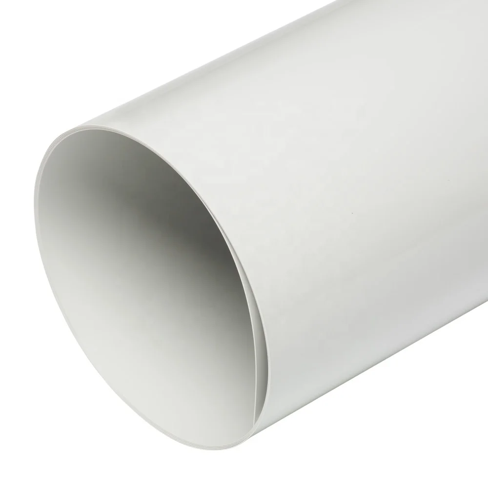 0.45 MM Light Grey Color High Gloss Mirror PET Film Panel  Decorative PETG Film Roll For Kitchen Cabinet