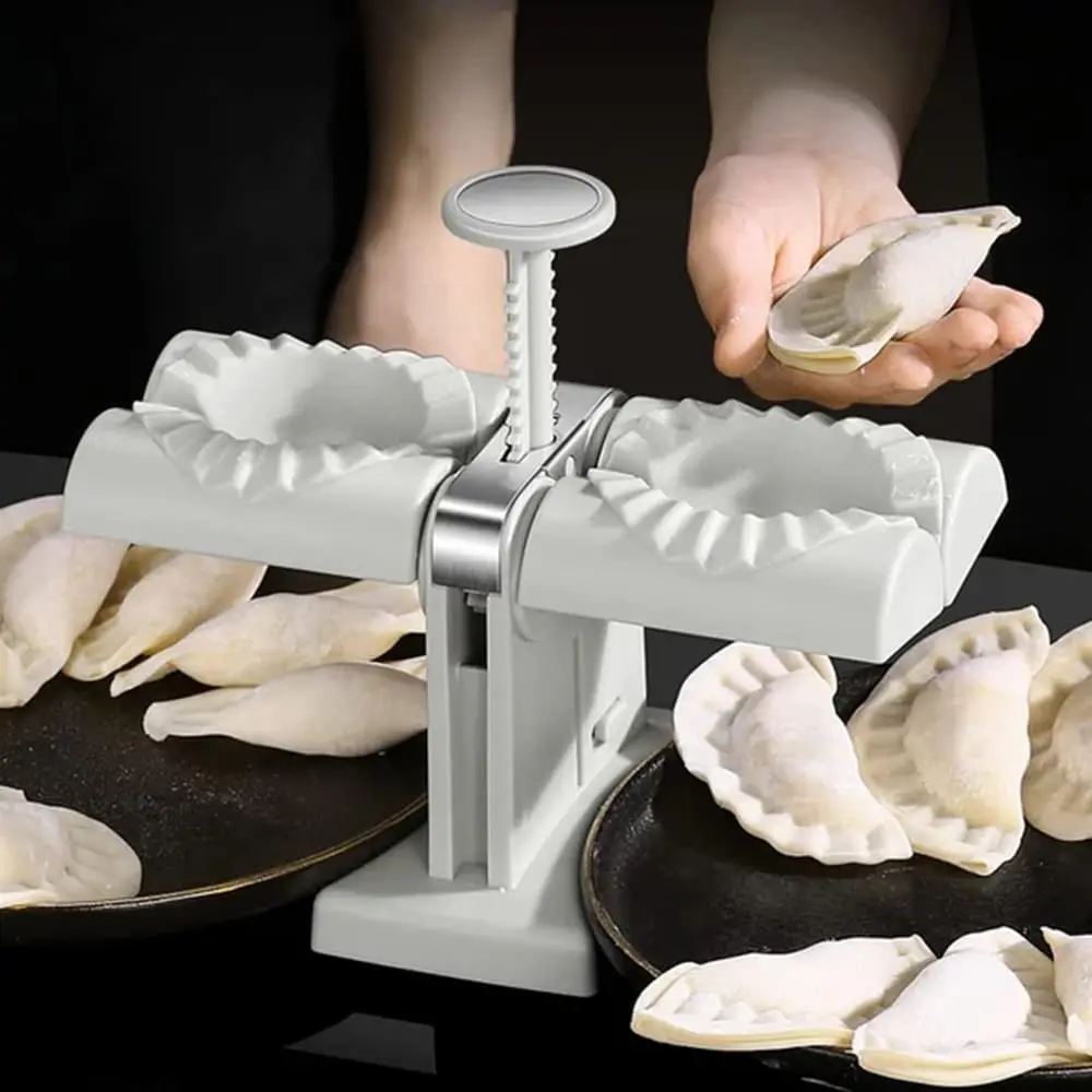 Factory Supply Metal Molder Home Momo Skin Magical Kitchen 2In 1 In 2 Machine Wrapper Sweet Luqaimat Manual Dumpling Maker Small