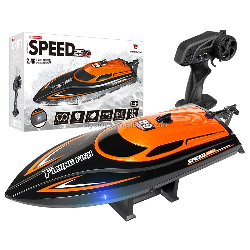 20+ MPH Fast Remote Control Boat 2.4G RC Boats Pool Toys RC Boat with Rechargeable Battery