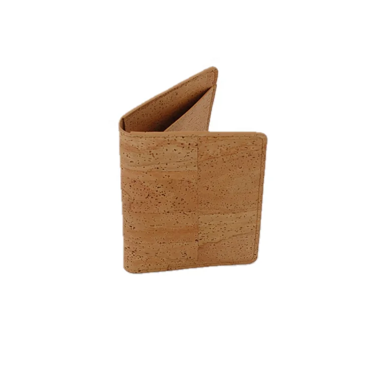 Custom Designer Natural Eco-friendly Cork Cover Passport Case with Card Slots Cheque Travel Wallet