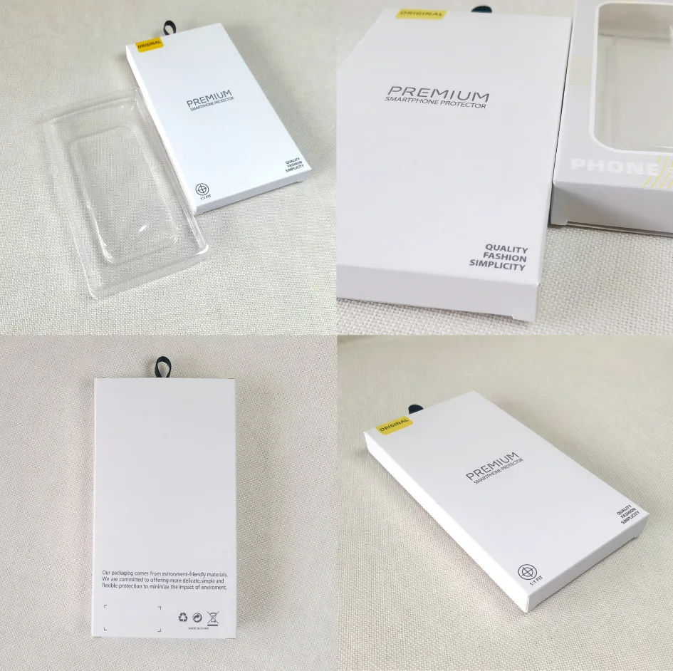 Wholesale YTX-01 Custom Mobile Phone Case Packaging Box With PVC Window Custom Logo Printing Box