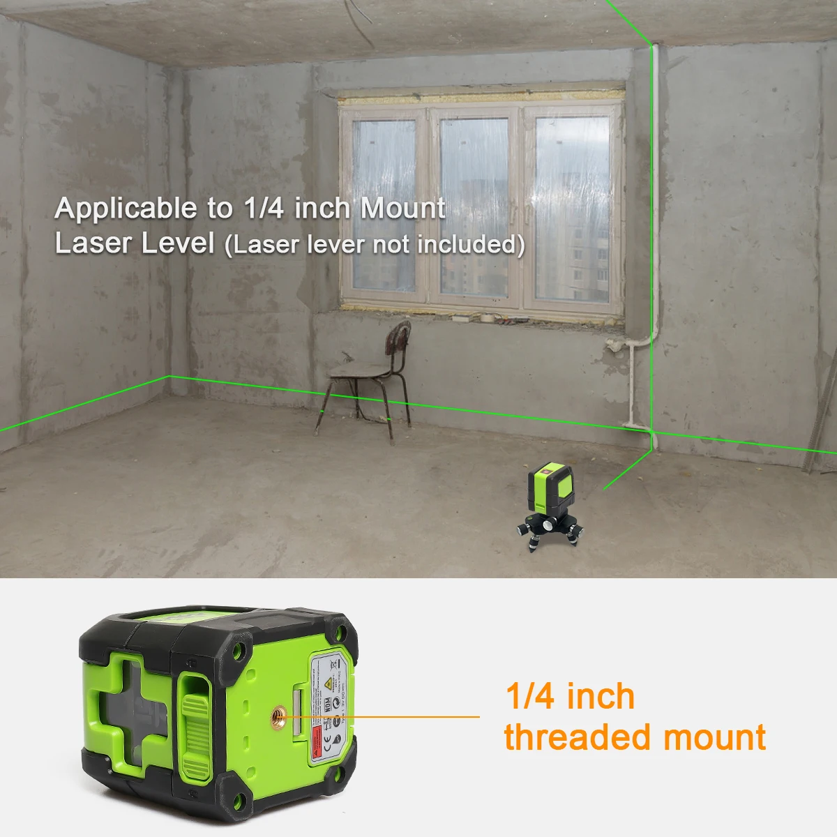Laser Level Adapter MT2  360 Degree Rotating Fine Turning Pivoting Base