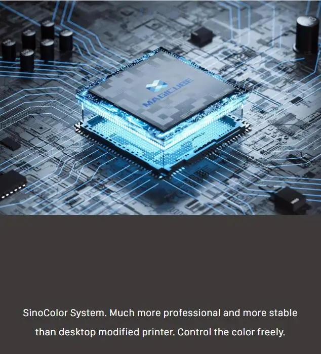 SinoColor newest two i1600 heads 2400dpi a2 flatbed t shirt hoodies pants dtf uv printer a3 printing machine