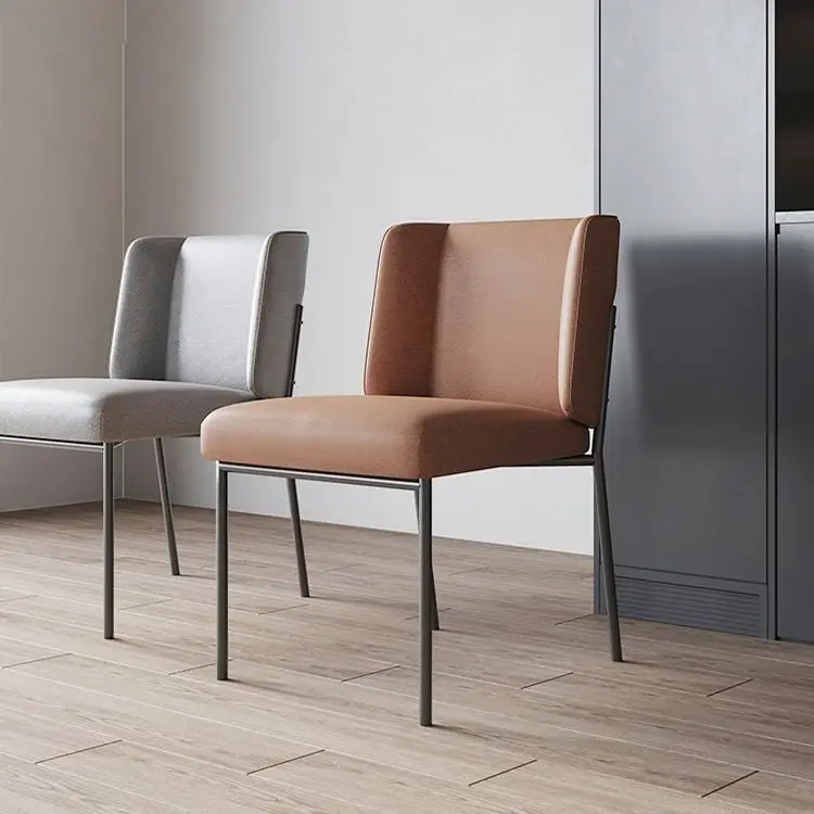 Home Negotiation and Dressing Chair Restaurant Coffee Leisure Chair Modern Stainless Steel Dinning Chair